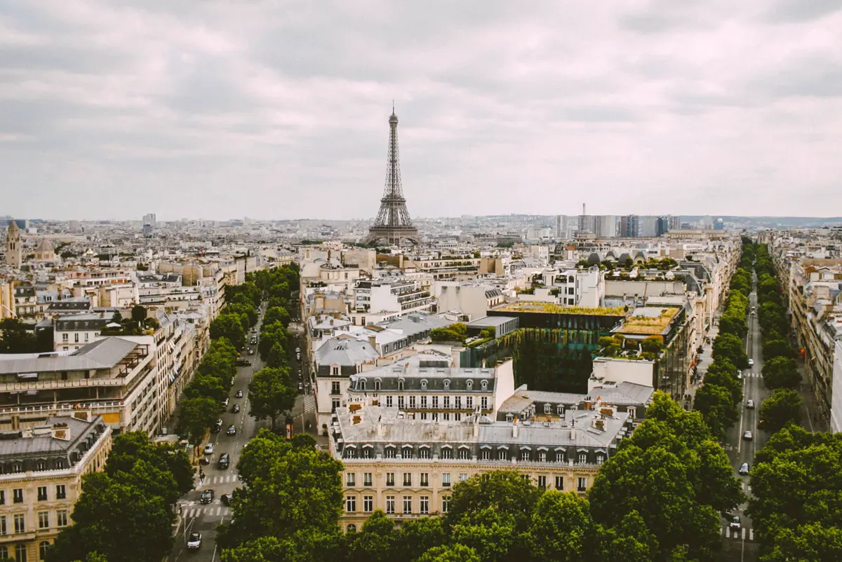 Paris skyline with the Eiffel Tower